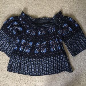 Off the shoulder flowey floral top